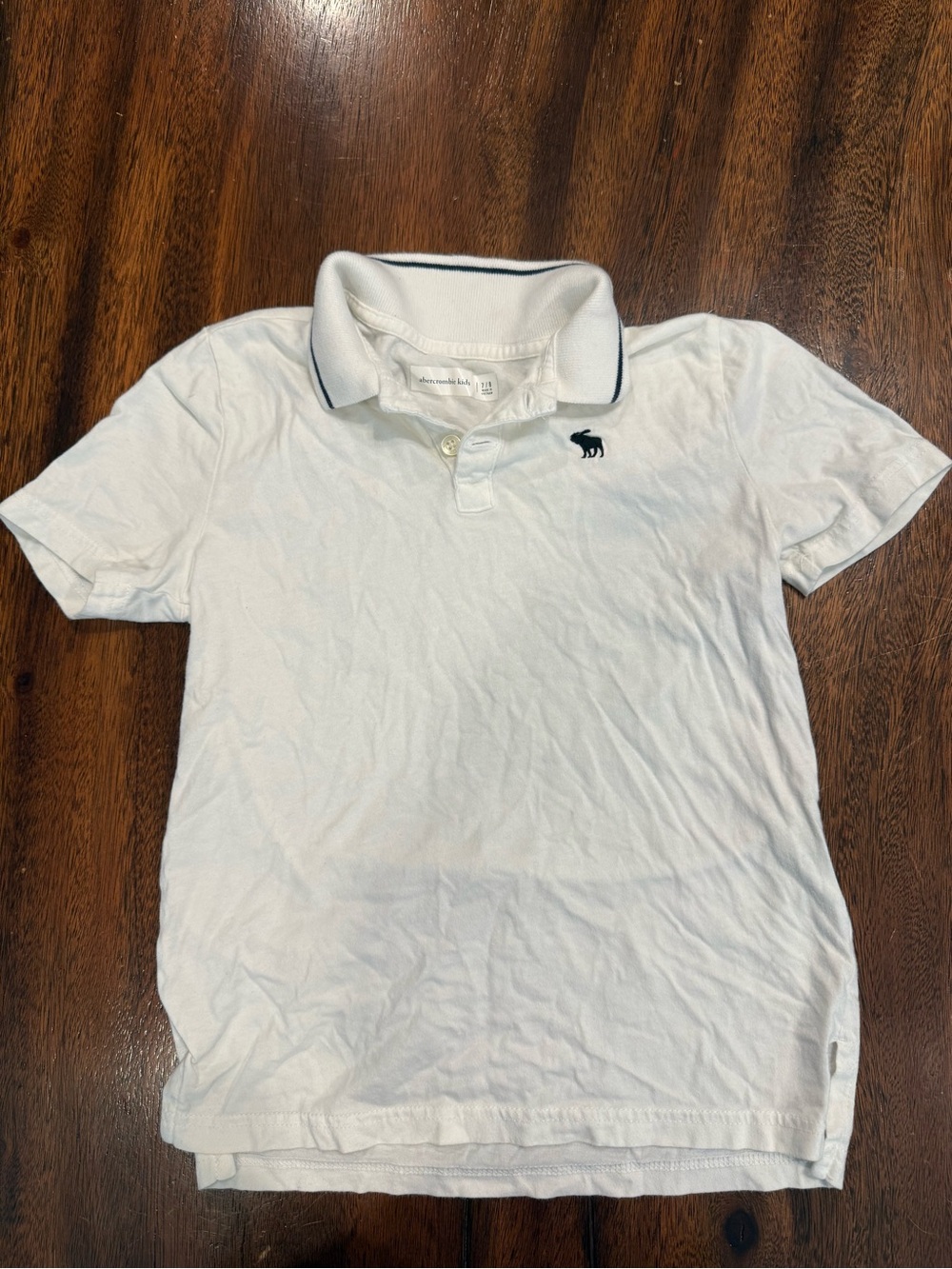 Abercrombie White Polo Shirt with Contrast Trim - Boy’s Casual Polo